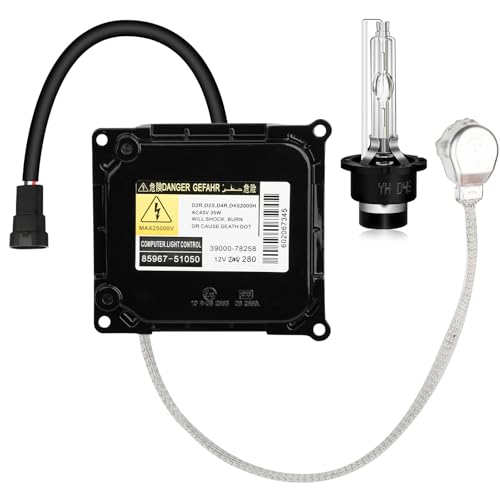 85967-24010 HID Headlight Ballast w/Igniter & D4S Bulb for Lexus ES300h ES350 GS300 GS350 GS430 GS450h IS250 for Toyota Prius Avalon Xenon Headlight Ballast Module Control Unit DDLT003,KDLT003