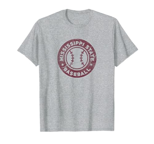Mississippi State University Bulldogs Baseball Badge T-Shirt