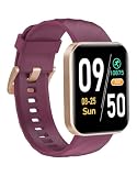 HUAKUA Reloj Inteligente con Llamadas Bluetooth y Monitor de Oxígeno,Pulsómetro, Reloj Inteligente con 100+ Modos Deporte, IP68 Impermeable, Pulsera Actividad para Mujer Hombre (Purple)