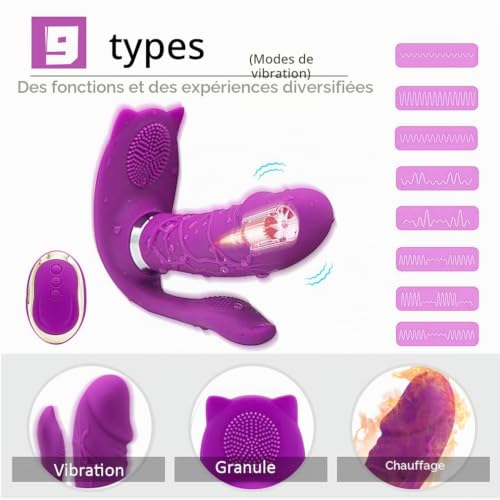 ADASTE Trois Têtes Vibrant Vîbrô-Másseúr Clîtôrîdien Súcëúr Fémînîn Sîlencièux Réalisté,Sëxtôysé Côuplè Pláîsir Fémmé,Ôëúf Vîbránt Femmè Sáns Fîl,V?Brömássëúrs Fémînîn ??D?? Vá Ët V?Ënt,9 – vue 2