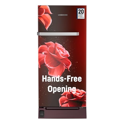 Image of Liebherr 191L 5 Star Inverter, Direct Cool Single Door Refrigerator, Handsfree, Foot Pedal, Base Drawer,Bar Handle, 20 Years Warranty on Compressor, Freezer 22 L, Vegetable Organiser, Red (2024 Model)