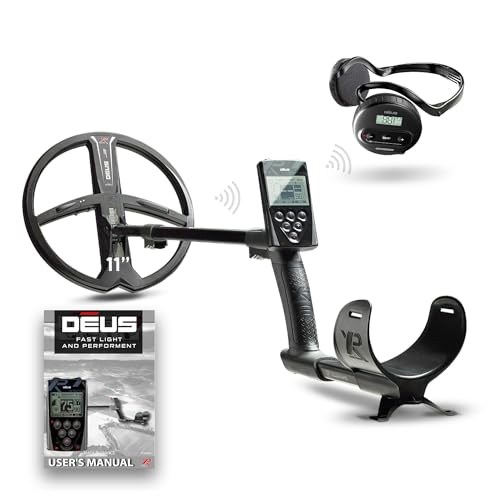 XP Metal Detectors Deus - Weatherproof and Fully Wireless, Ideal for Treasure and relic Hunting - 11” X35 Coil (35 Frequencies), Remote Control, WS4 Headphones, S-Telescopic Stem (DEUS28X35RCWS4US)