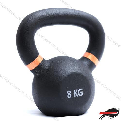 Image of TAURAS Kettlebell, 8KG Kettle Bell, Cast Iron Kettlebell, Kettlebells Weight, Kettlebells for Home Gym