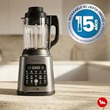 Moulinex - Perfectmix Cook Blender Chauffant - Bol verre 2L - 1400W - Inox - 9
