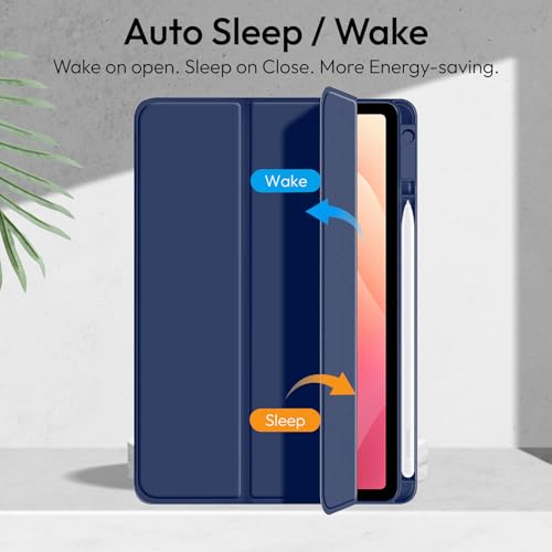 Image of Robustrion Cover Case for Samsung Galaxy Tab S11 11 inch Cover with [S-Pen Holder], Flip Cover Case for Samsung S11 Tablet 11 inch [Auto Sleep Wake] - Navy
