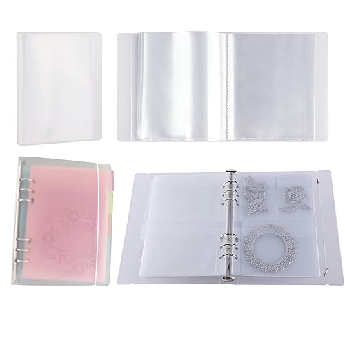 Image of 2 Set A5 & A6 Clear Stamps Storage Embossing Folder Keeper Cards Folder Bag for DIY Scrapbooking Arts & Crafts Collecting
