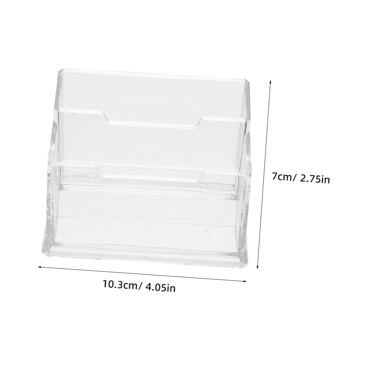 Mipcase 5pezzi Porta Biglietti da Visita Trasparente in Plastica Organizzatore da Scrivania per Biglietti da Visita Espositore da Tavolo per Etichette
