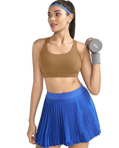 Image of RUNNING GIRL Sports Bras for Women,Seamless Strappy Sports Bra High Support Crisscross Back with Removable Pads