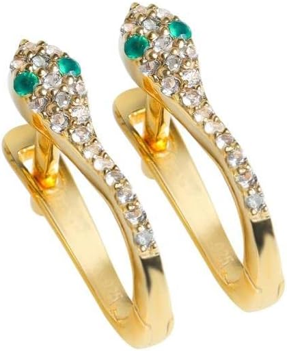 YoTreasure 10K 14K Yellow Gold and Gold Plated London Blue Topaz Moonstone Glass Filled Ruby Turquoise Labradorite Black Green Onyx Amehtyst Citrine Sky Blue Topaz Stud Earrings