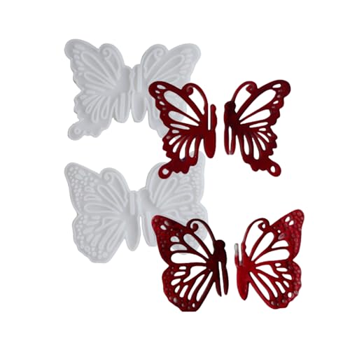 Molde de silicona flexible, accesorios de mariposa, moldes únicos de resina epoxi para hacer joyas, para entusiastas de las manualidades, molde de silicona flexible