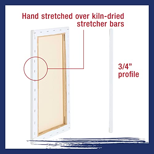 U.S. Art Supply Triple Primed Cotton Stretched Canvases #TOP30