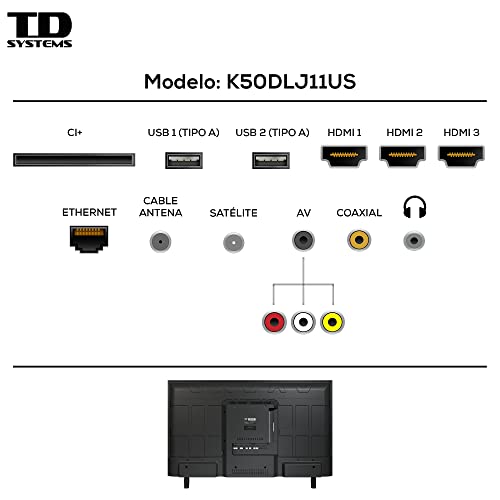 TD-Systems-K50DLJ12US-Televisores-Smart-TV-50-Pulgadas-4k-UHD-Android-90-y-HBBTV-1500-PCI-Hz-3X-HDMI-2X-USB-DVB-T2CS2-Modo-Hotel-Televisiones