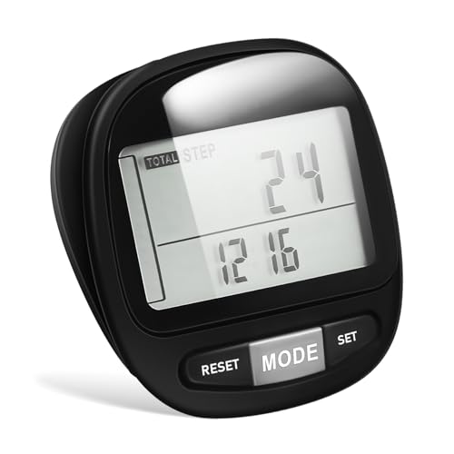 Balacoo Portable Pedometer Large Screen Clip on Step Counter for Fitness Simple to Use