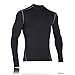 Under Armour Herren ColdGear Armour Mock ultrawarmes Langarmshirt, langärmliges Funktionsshirt für Männer, Schwarz, M