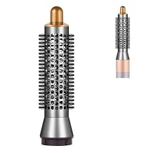 Small Round Volumizing Brush for Dyson Airwrap Attachments Smaller Round Brush Attachment for Dyson Air Wrap Styler, Fluff up and Volumize for Styling Gold