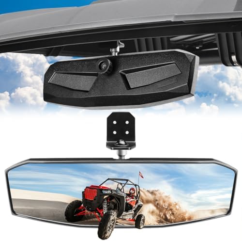 Universal ATV/UTV Side Mirrors - Adjustable 7.25" Rear View Set For Polaris, Yamaha, Honda & More