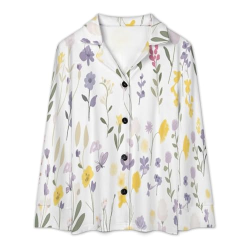 Pyjama pour femme ensemble pyjama mignon vêtement de nuit amples - 4