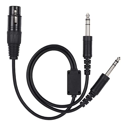 Cable Adaptador para Auriculares de Aviación con Doble Conector 5 Pin miniatura 1