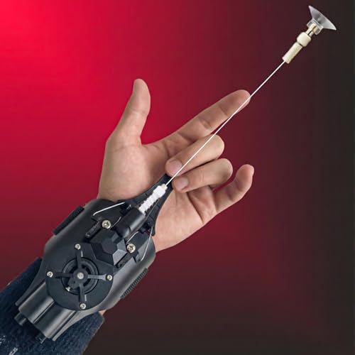 QHJIU Spider Web Shooter, Real Web Slinger that Actually Shoots for Kids, Cool Toy Things for Superhero Fans