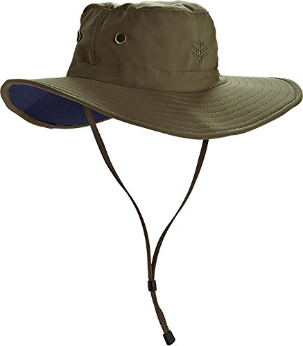 Coolibar UPF 50+ Men's Leo Shapeable Wide Brim Hat - Sun Protective