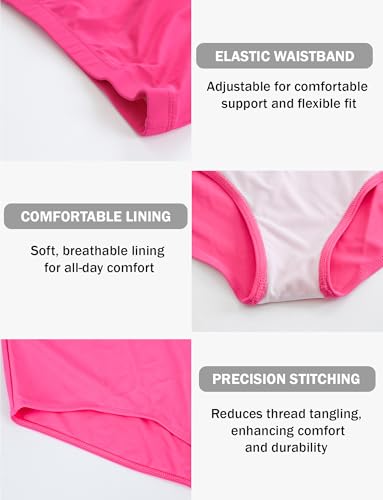 FEOYA Women’s Full Coverage Bikini Bottom High Waisted Swim Bottoms Solid Color Swimsuit Bottom Summer Swimwear4