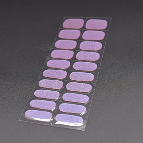 Lifoost Full Cured Gel Nail Strips Glitter Gel Nail Polish Stickers 20 Extra-Long Gel Manicure Strips (Glitter9) #TOP4