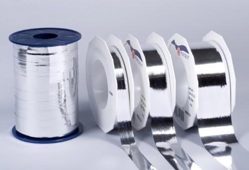 C.E. Pattberg Mexico Geschenkband Metallic Silber - 400m Ringelband 5mm