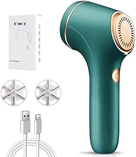 Fabric Shaver and Lint Remover - Rechargeable Fabric Remover, Sweater Shaver for Clothes and Furniture Adapter or Sweater Shaver Removing Fleece Fuzz (Green)