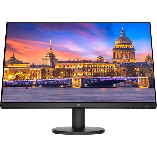Image of HP P24v G4 24 Inch IPS LED FHD Backlit Monitor 2-Pack Bundle with Fully Adjustable Desk Mount Monitor Stand