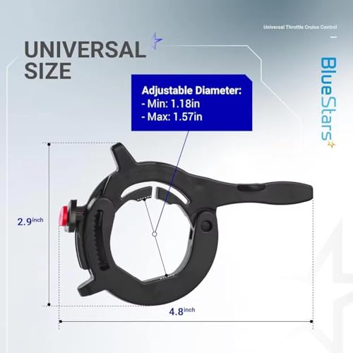 Image of Cruise Control for Bike, Motorcycle Cruise Control, Motorcycle Throttle Assist, Motorcycle Throttle Control Set with Easy Installation and Secure Locking Mechanism