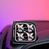 Car Air Fresheners Vent Clips for Women,4 Pcs Cute Dual Butterfly Diamond Rhinestone Air Freshener Vent Clip Sparkly Car Accessories for Women #4