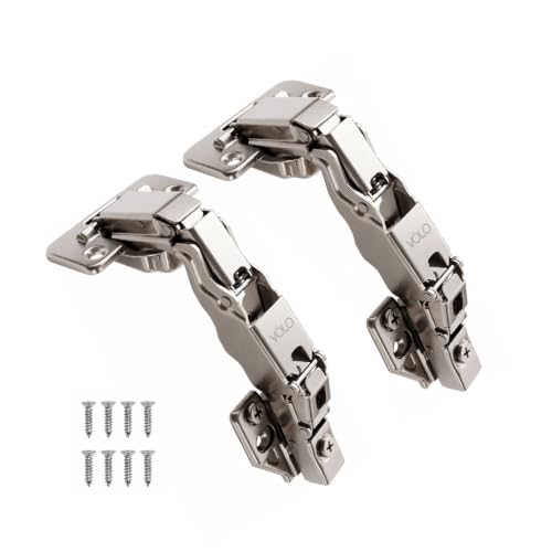 Image of Volo 165-Degree Full Overlay Kitchen Corner Unit Concealed Hinge - Maximize Storage Space | Easy Access | Sleek Design - Ideal for Modern Kitchens, Full Overlay (Corner Unit Hinge) (3D Soft Close)