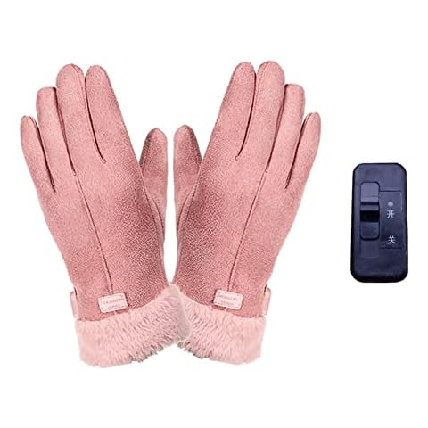 Azazaza Heated Gloves - Winter Gloves Ladies Warming Gloves USB Rechargeable Electric Battery Heating Gloves Winter Hand Warm Gloves for Women Outdoor Cycling Montorcycle Camping Hiking Skiing (B) Cover