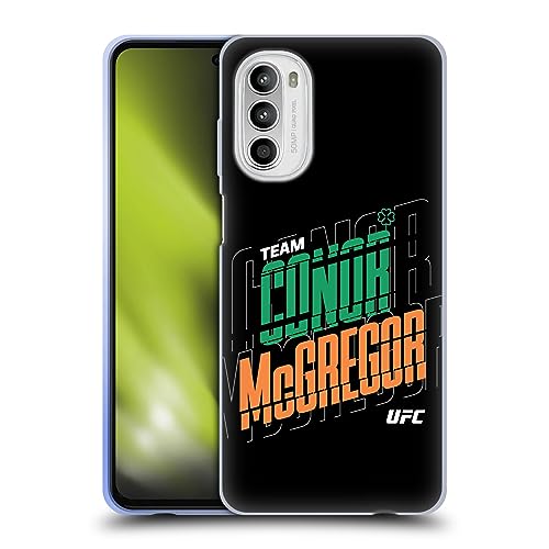 Head Case Designs Officially Licensed UFC Conor McGregor Typography Fighter Team Soft Gel Case Compatible with Motorola Moto G52