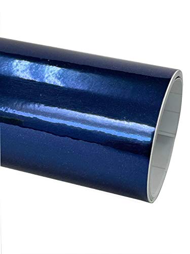 TARO WORKS メッキシート クロム 鏡面 車 外装 傷防止 カーラッピングフィルム 青 A4