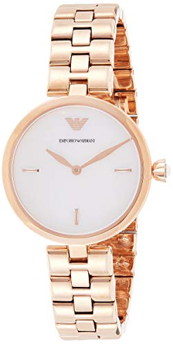 Preisvergleich Produktbild Emporio Armani Damen Analog Quarz Uhr mit Edelstahl Armband AR11196