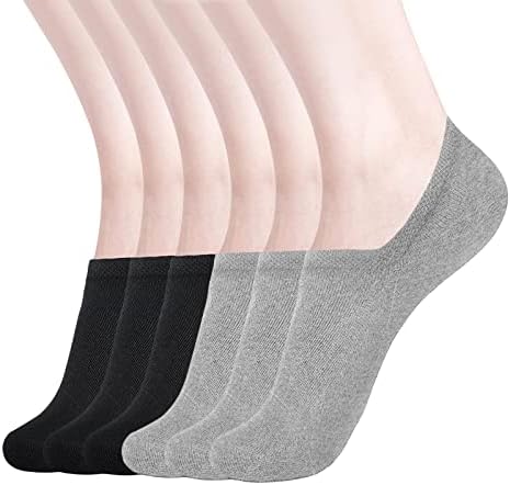 DIBAOLONG Womens No Show Socks Non Slip Flat Boat Line Low Cut Socks 6 Pairs