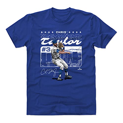 500 LEVEL Chris Taylor Shirt (Cotton, Medium, Royal Blue) - Chris Taylor City Fade WHT
