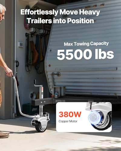 VEVOR 5500 lbs Electric Jockey Wheel