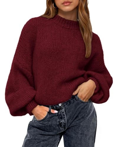 BTFBM Sweaters for Women Fall 2025 Crew Neck...