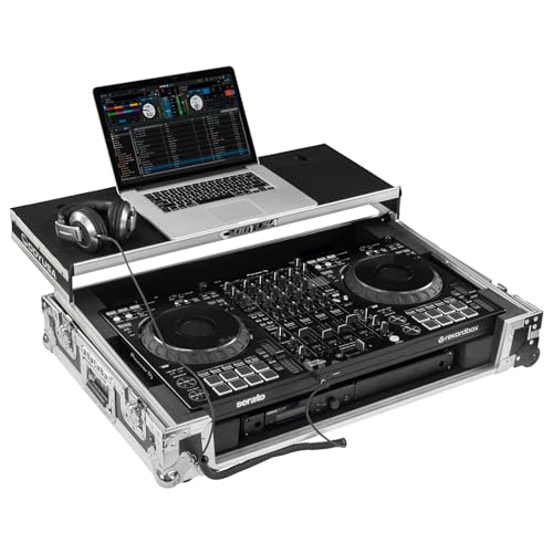 Odyssey DDJ-FLX10 1U Flight Case with Glide Style Laptop Platform and Corner Wheels by Odyssey - Image 2