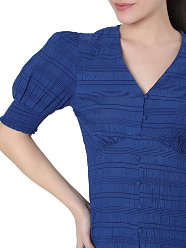 Image of VERO MODA Printed Polyester V Neck Womens Top