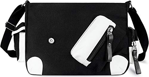 Roffatide Anime Haikyuu Messenger Bag Canvas Crossbody Bag Flap Synthetic Leather Print Shoulder Bag Satchel School Bag #TOP2