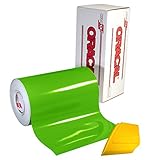 ORACAL 651 Multi-Colored Vinyl Solvent-Based Adhesive-Backed Calendared Wrap Decals w/Yellow Multi-Purpose Squeegee (12