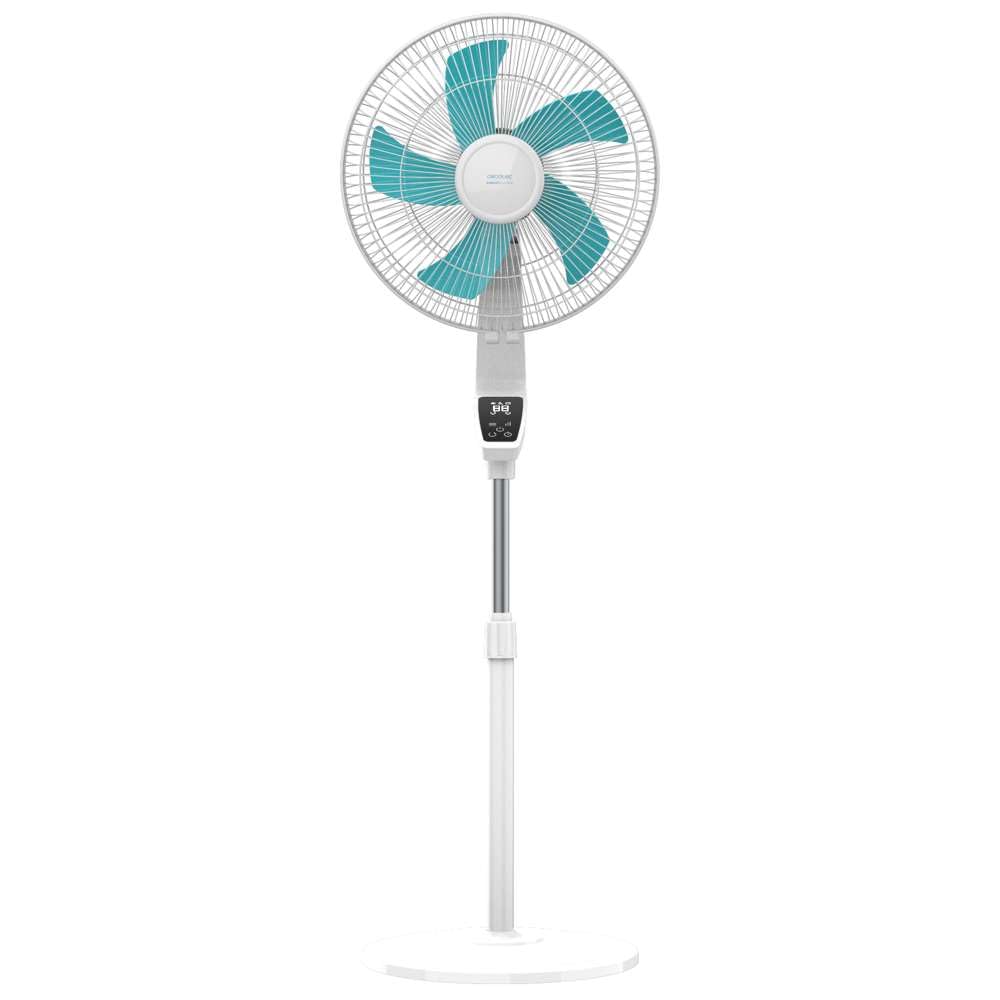 Cecotec Standventilator EnergySilence 620 Flow Control 50 W, 16 Zoll Durchmesser, 5 Flügel, 12-Stunden-Timer, Touch-Steuerung, LED-Bildschirm, 3 Geschwindigkeiten, Automatische Oszillation