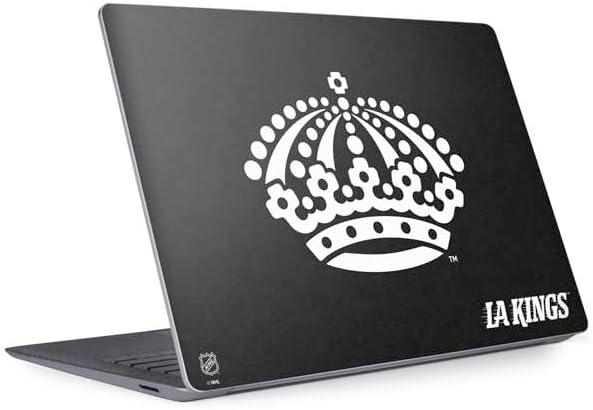 Skinit Decal Laptop Skin Compatible with Surface Laptop 3 13.5in - Officially Licensed NHL Los Angeles Kings Black Background Design