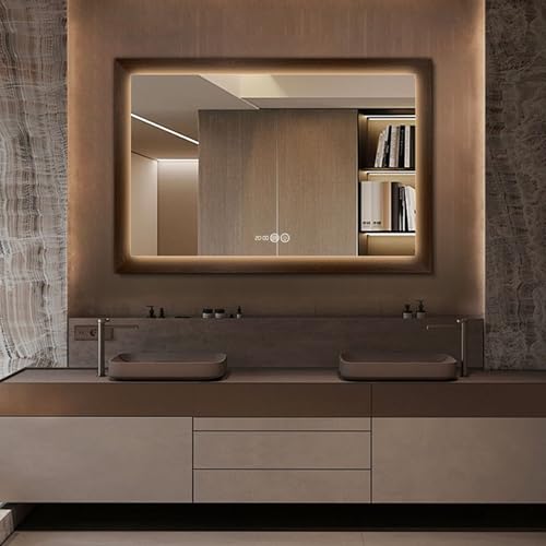 Miroir salle de bain éclairage rustique LED à intensité variable - 4