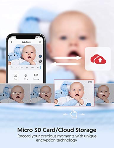 Victure 2pcs 1080P Video Baby Monitor WiFi Camera Home Camera Indoor Pet Security Camera with Night Vision 2-Way Audio Motion Detection for Home/Office/Baby/Nanny/Pet