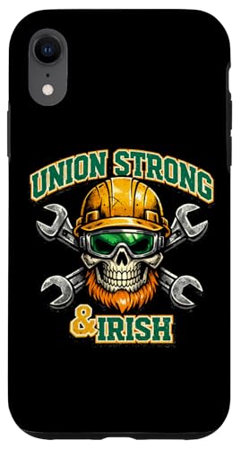 Union Strong and Irish Skull �n�[�h�P�[�X ���p�g���b�N�̓� �X�}�z�P�[�X iPhone XR �p