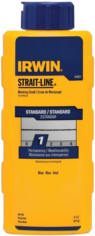 Irwin Strait-Line 8 oz. Permanent Marking Chalk Blue
